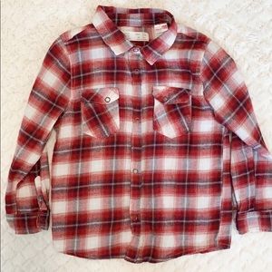 Zara Toddler Boys Long Sleeve Collared Shirt